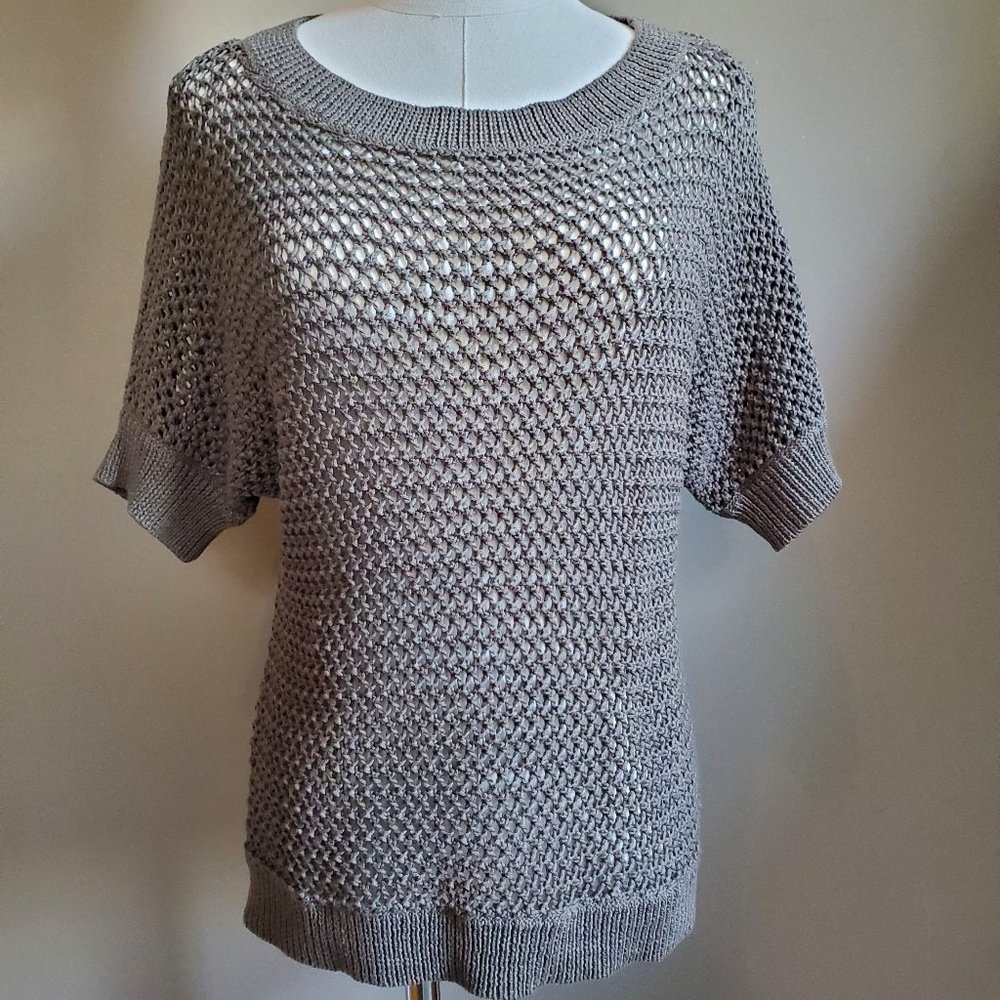 Uniqlo open knit dolman 3/4 sleeve sweater Small